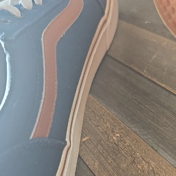 Vans Blue and Brown Classic Sneakers - Picture 9 of 10